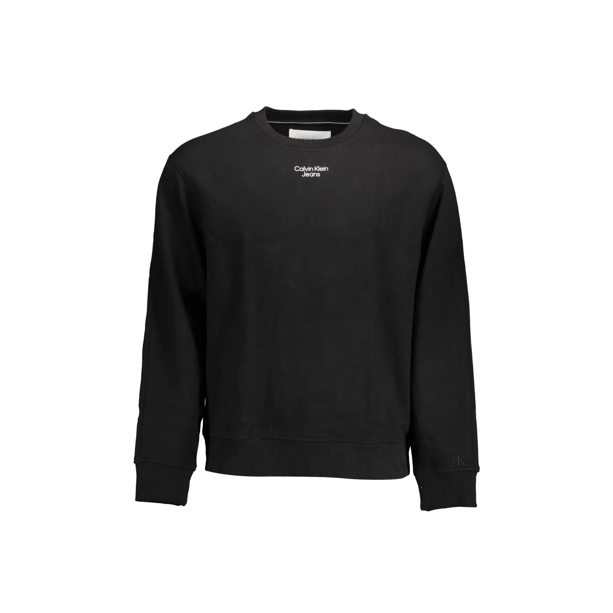 Calvin Klein Felpa Maniche Lunghe Uomo Nera Stampa Logo Felpe Nero - foto prodotto